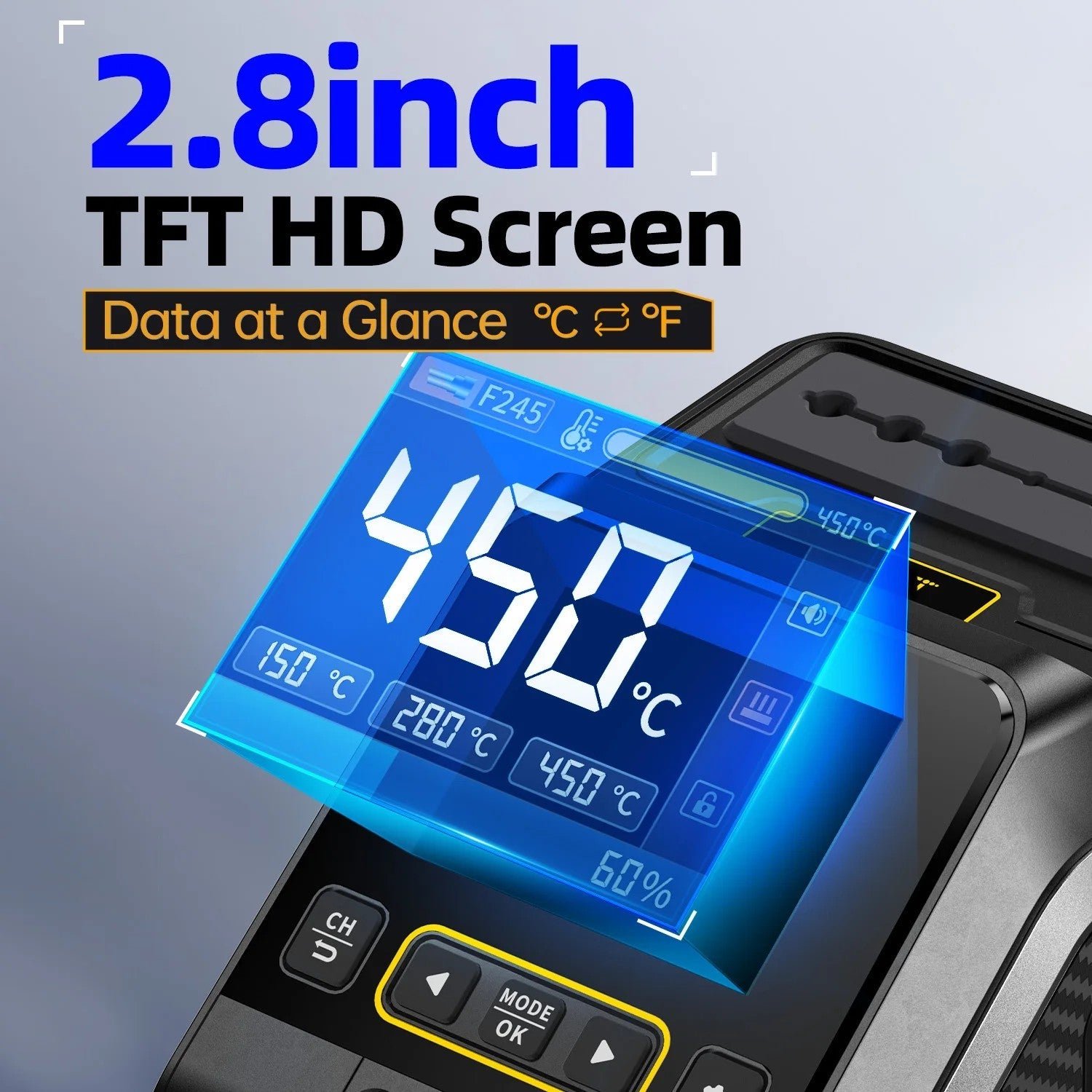 FNIRSI® DWS-200 200W Power Repaid Heating Soldering Iron Station Kit - Image 6