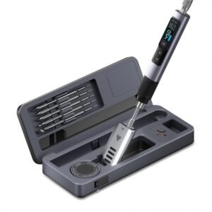FNIRSI® HS-02 Intelligent Soldering Iron with Portable Soldering Toolbox
